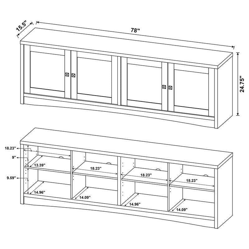 Laughlin 3-piece Entertainment Center TV Stand