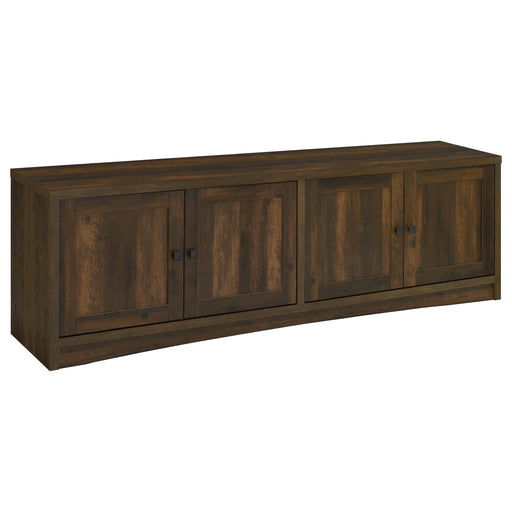 Laughlin 4-door Engineered Wood 78-inch TV Stand Dark Pine - alternate view