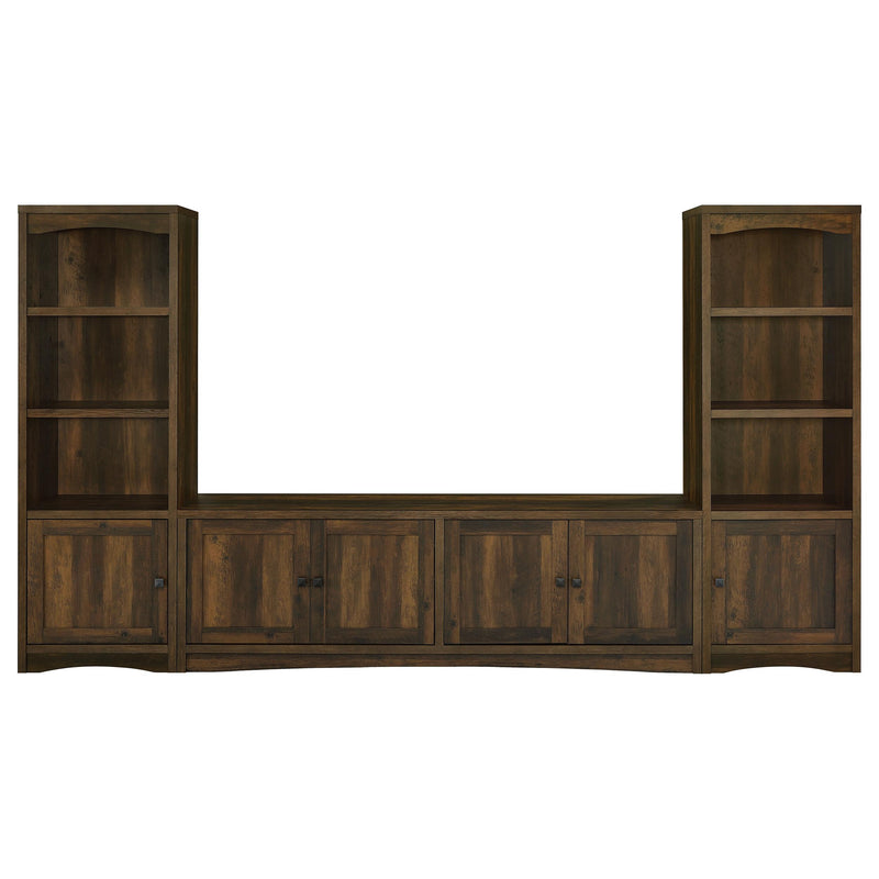 Laughlin 3-shelf Engineered Wood Media Tower