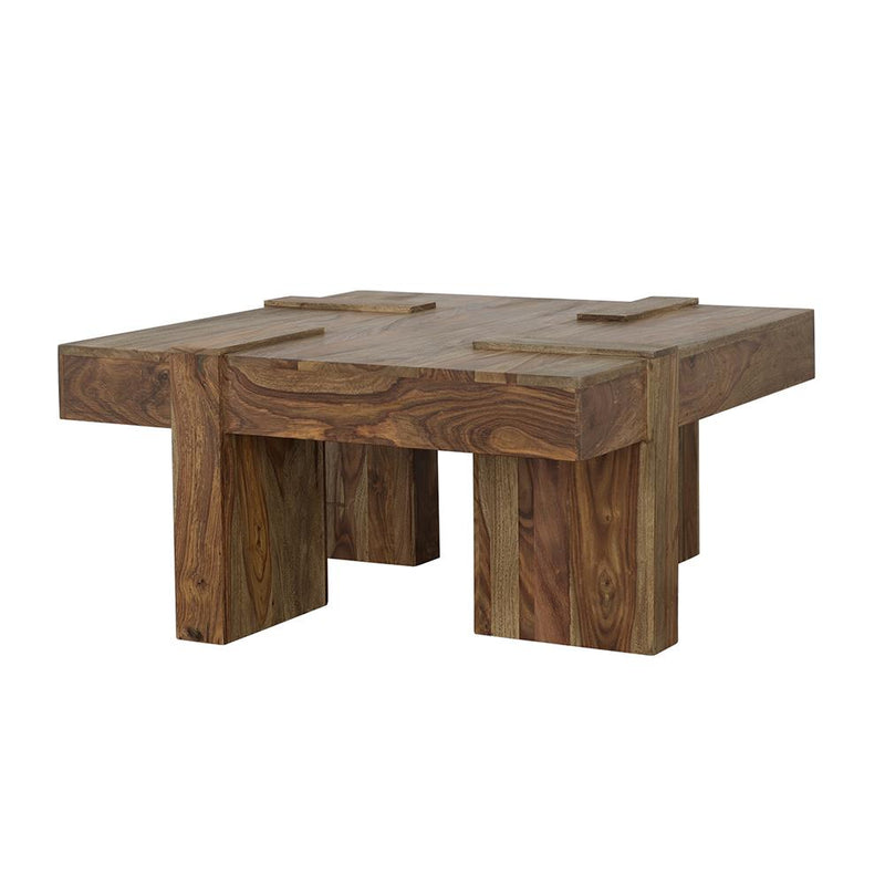 Samira Square Solid Wood Coffee Table