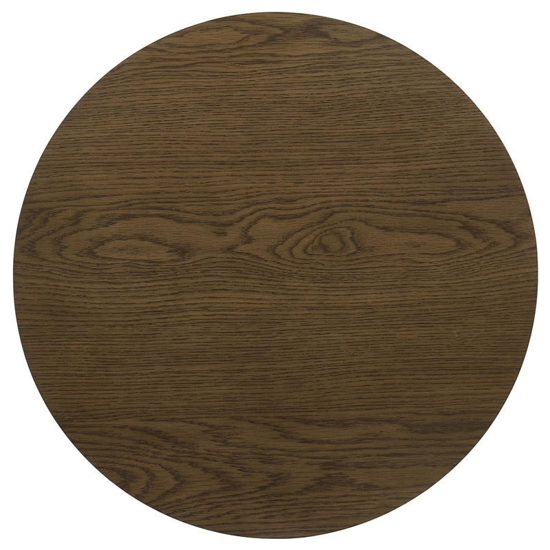 Kessler 3-piece Round Sculptural Wood Coffee Table Set Brown - detail 6
