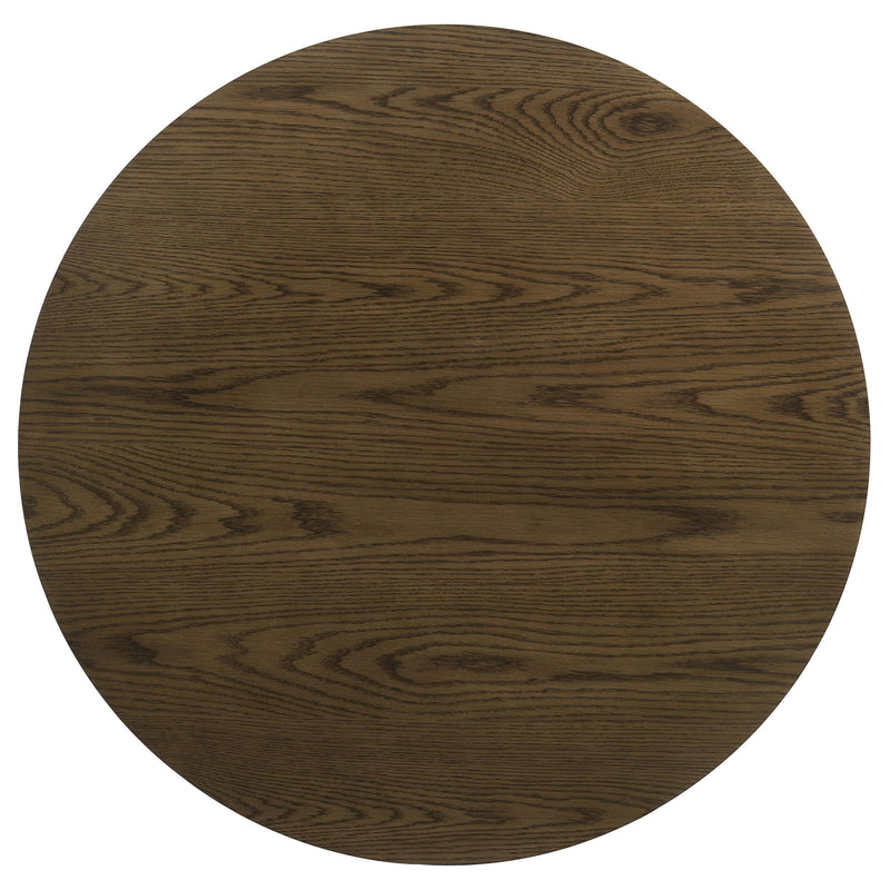 Kessler Round Sculptural Wood Coffee Table Brown - detail 5