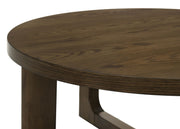 Kessler Round Sculptural Wood Coffee Table Brown - detail 6
