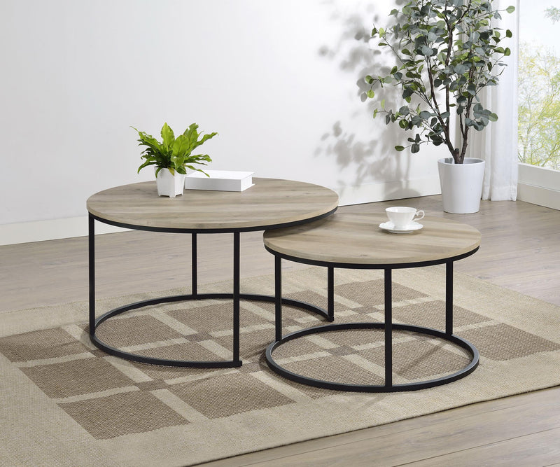 Lainey 2-piece Round Nesting Coffee Table