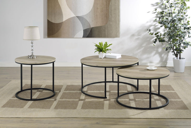 Lainey 2-piece Round Nesting Coffee Table
