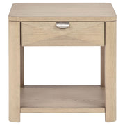 Marcelo Wood End Table with Drawer and Shelf Light Elm - detail 4