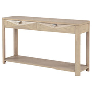 Marcelo Sofa Console Table with 2 Drawers and Shelf Light Elm - detail 5