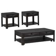 Marcelo 3-piece Coffee Table Set with Storage Coffee - alternate view