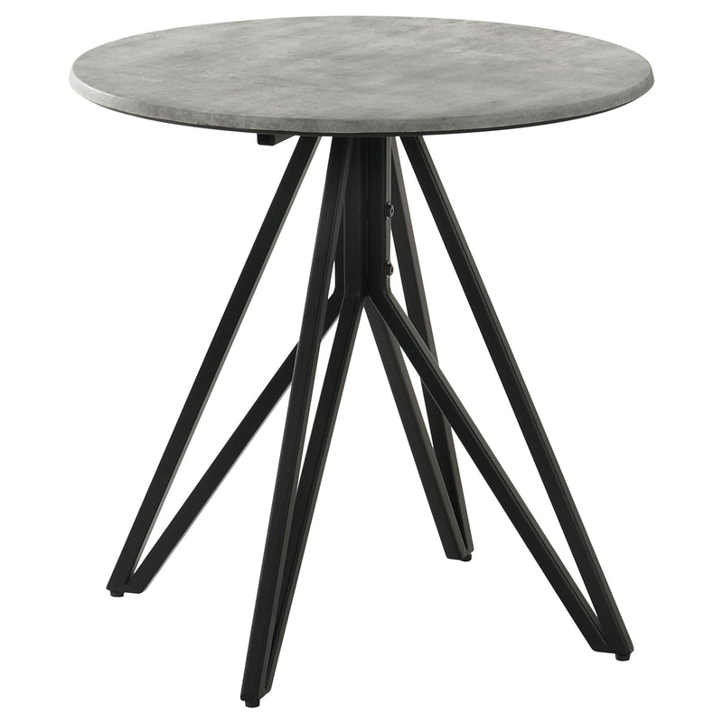 Hadi 3-piece Round SmartTop Coffee and End Table Set Cement - detail 3