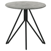 Hadi 3-piece Round SmartTop Coffee and End Table Set Cement - detail 4