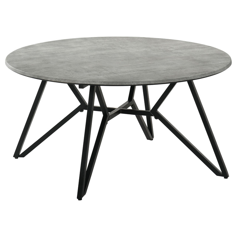 Hadi 3-piece Round SmartTop Coffee and End Table Set Cement - detail 6