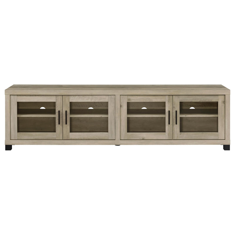 Sachin 3-piece 79-inch TV Entertainment Center Antique Pine