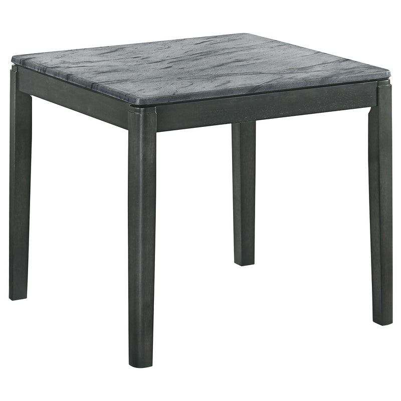 Mozzi Square Faux Marble Side End Table Grey and