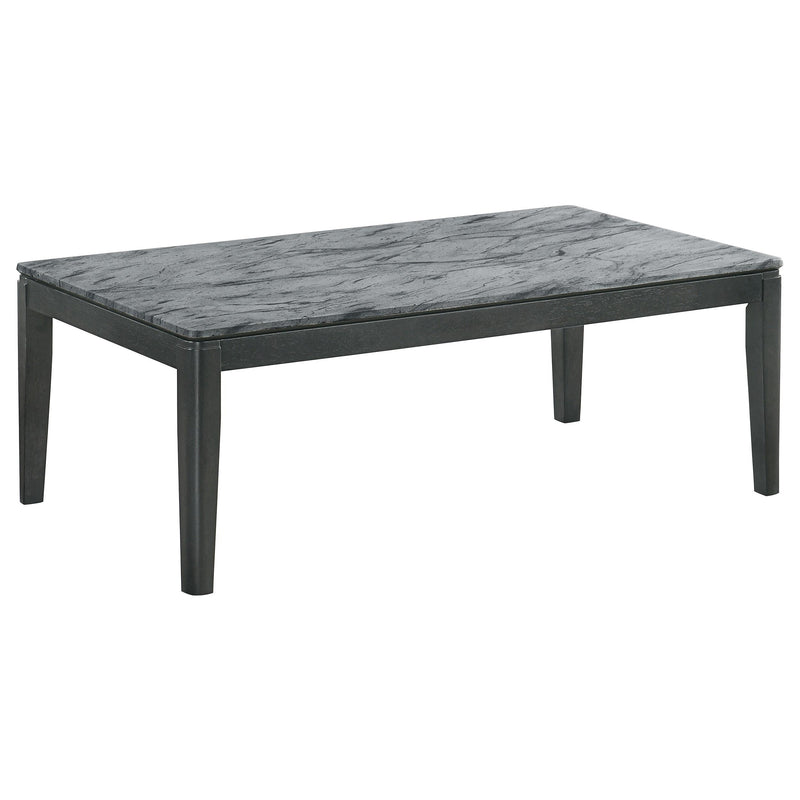 Mozzi Rectangular Faux Marble Coffee Table Grey and