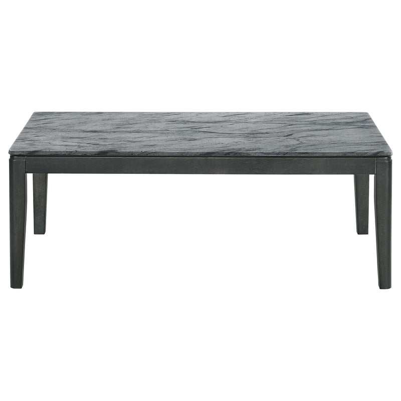 Mozzi Rectangular Faux Marble Coffee Table Grey and