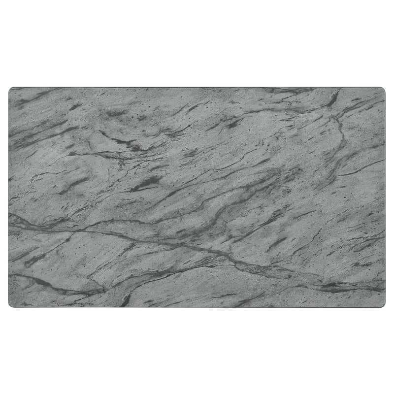 Mozzi Rectangular Faux Marble Coffee Table Grey and