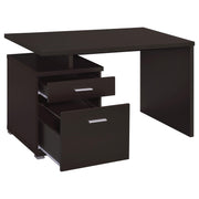 Irving 47-inch 2-drawer Office Computer Desk Cappuccino - detail 5