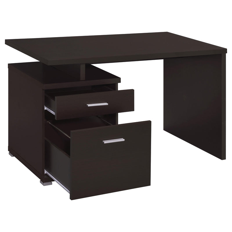 Irving 47-inch 2-drawer Office Computer Desk Cappuccino - detail 5