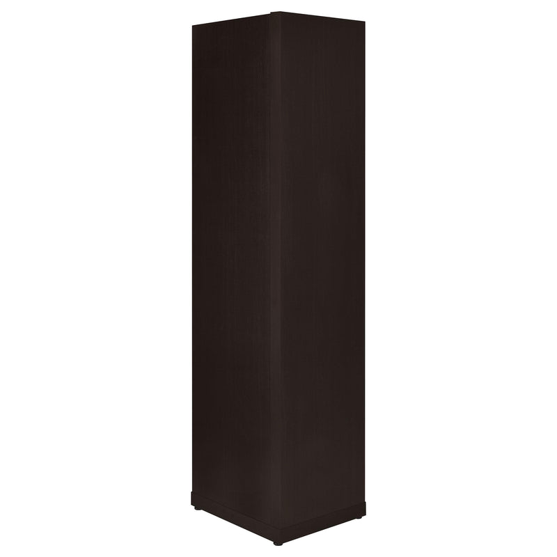 Alder 71-inch 6-shelf Corner Bookcase Cappuccino - detail 5