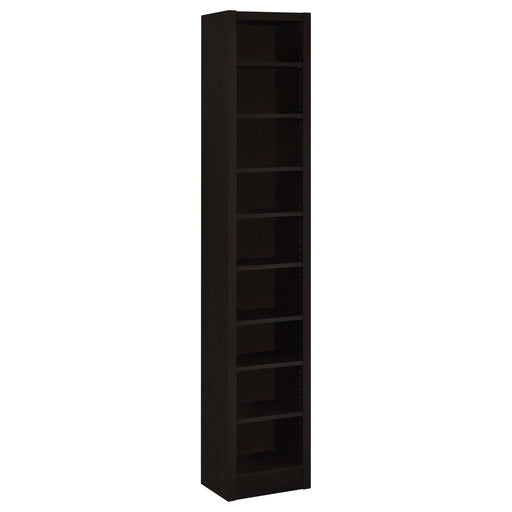 Eliam 71-inch 8-shelf Bookcase Cappuccino - alternate view