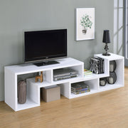 Velma Multipurpose TV Stand and Bookshelf White - detail 4