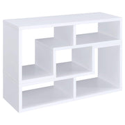 Velma Multipurpose TV Stand and Bookshelf White - detail 6