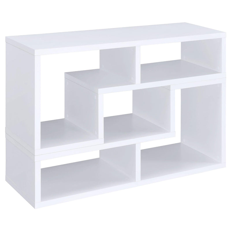 Velma Multipurpose TV Stand and Bookshelf White - detail 6