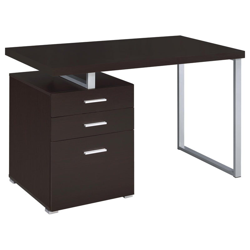 Brennan 47-inch 3-drawer Office Computer Desk Cappuccino - alternate view