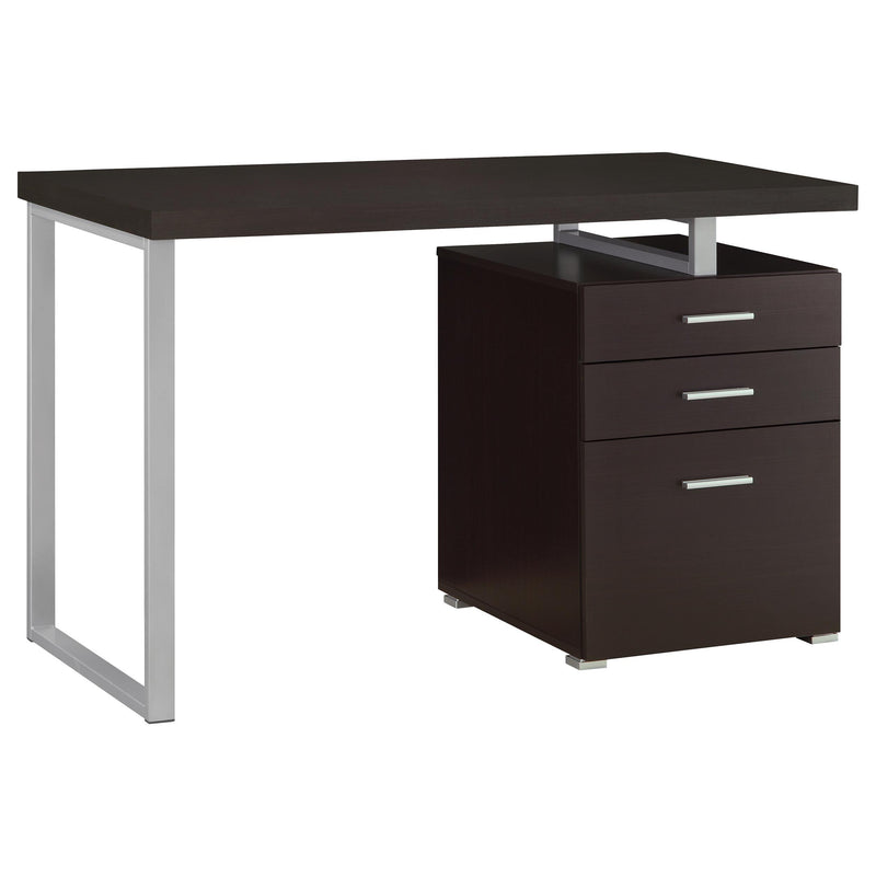 Brennan 47-inch 3-drawer Office Computer Desk Cappuccino - detail 3