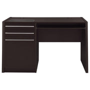 Halston 47-inch 2-drawer Office Desk with Cabinet Cappuccino - detail 4