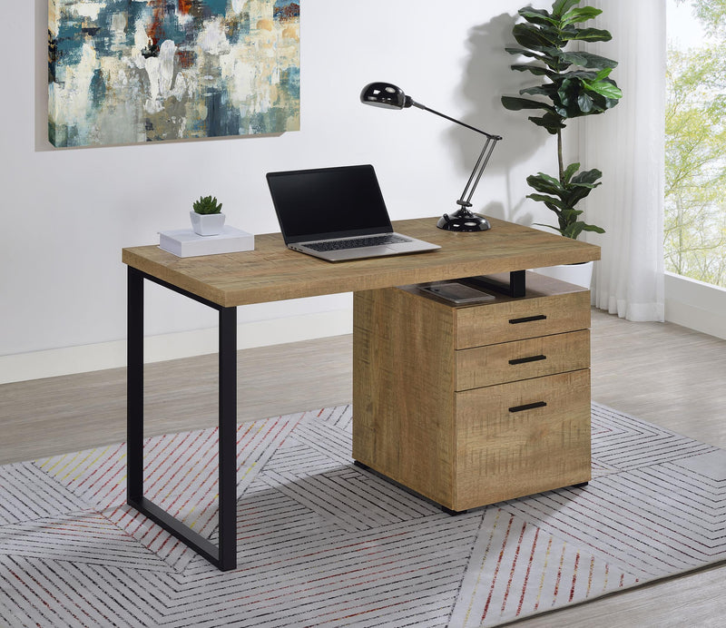 Brennan 47-inch 3-drawer Office Computer Desk Mango