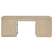 Harkes 75-inch 3-drawer Computer Desk with Adjustable Shelf Light Elm - detail 6
