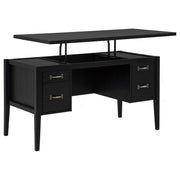 Graham 54-inch 4-drawer Double Pedestal Lift Top Computer Desk Black - detail 4