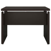 Skylar L-Shape Desk with Mobile File Cabinet Cappuccino - detail 6