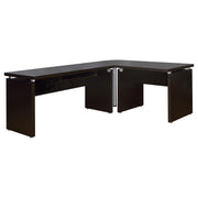 Skylar 83-inch L-Shaped Office Computer Desk Cappuccino - alternate view