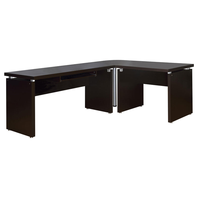 Skylar 83-inch L-Shaped Office Computer Desk Cappuccino - alternate view