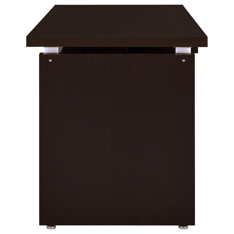Skylar 55-inch Computer Desk with Keyboard Drawer Cappuccino - detail 6