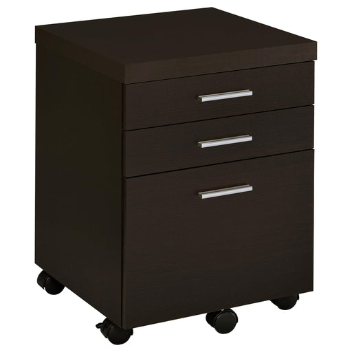 Skylar 3-drawer Home Office Mobile File Cabinet Cappuccino - alternate view