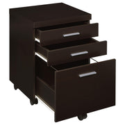 Skylar 3-drawer Home Office Mobile File Cabinet Cappuccino - detail 3