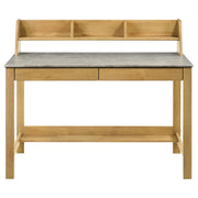 Besler 47-inch SmartTop Writing Desk with Shelf Cement and Natural - detail 4