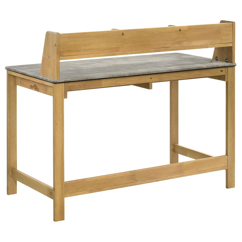 Besler 47-inch SmartTop Writing Desk with Shelf Cement and Natural - detail 6