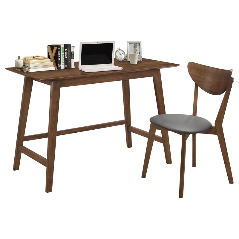 Karri 2-piece Home Office Computer Desk and Chair Set Walnut - alternate view