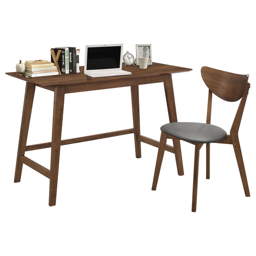 Karri 2-piece Home Office Computer Desk and Chair Set Walnut - alternate view