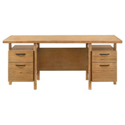 Roldan 69-inch 4-drawer Computer Desk with File Drawer Light Ash - detail 5