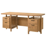 Roldan 69-inch 4-drawer Computer Desk with File Drawer Light Ash - detail 6
