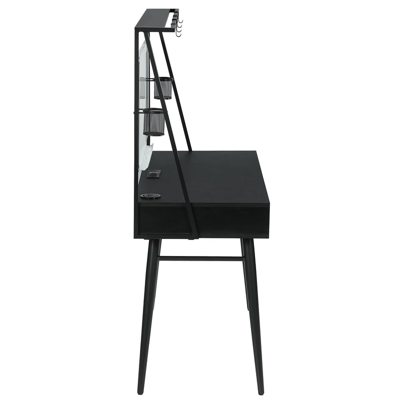 Jessie 47-inch Writing Desk with Whiteboard and USB Black - detail 5