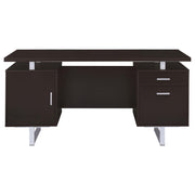 Lawtey 60-inch 2-drawer Office Computer Desk Cappuccino - detail 4