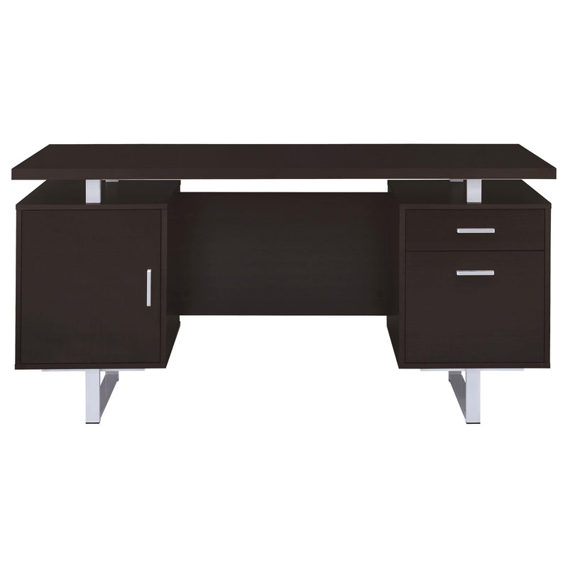 Lawtey 60-inch 2-drawer Office Computer Desk Cappuccino - detail 4