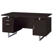 Lawtey 60-inch 2-drawer Office Computer Desk Cappuccino - detail 5