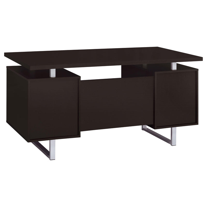 Lawtey 60-inch 2-drawer Office Computer Desk Cappuccino - detail 7